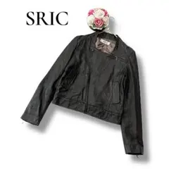 SRIC スリック　レディース　レザー　シングルライダース　ブラウン　Mサイズ