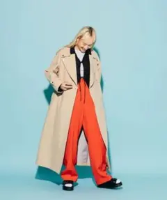 ★試着のみ★＜CITEN＞ビッグカラー トレンチコート