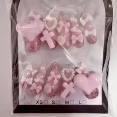 ネイルチップ 量産型 地雷系 平成女児 ピンク 現品