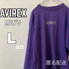 【匿名配送】メンズ　AVIREX 肉厚　長袖Tシャツ　Lのサムネイル