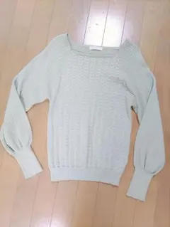 PROPORTION BODY DRESSING 春ニット ライトグリーン Mのサムネイル