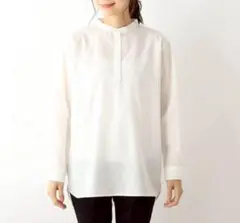 zG130【M】SHOO・LA・RUE シャツ ロングスリーブ バンドカラー