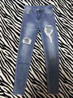 ANAP デニム ジーンズ ダメージ ストレッチ