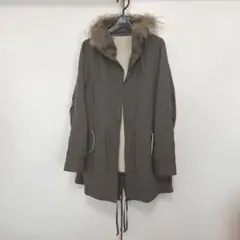 【And A】ライナー付 モッズコート レディース Mサイズ