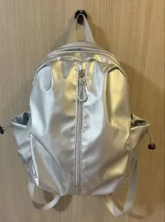 メタリックシルバー リュック バックパックのサムネイル
