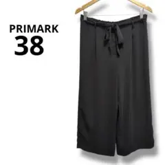 PRIMARK ブラック ガウチョパンツ UK10 EUR38 プリマーク　黒色