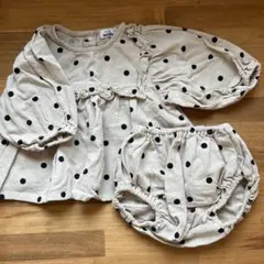 ペアマノン 水玉　セットアップ　80㎝のサムネイル