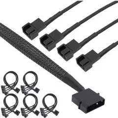 Molex - PC ファン ケーブル、4 ピン Molex オス