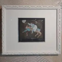 八島義郎　「微笑」　リトグラフ 八島義郎 リトグラフ 版画 微笑 貴重 - メルカリ