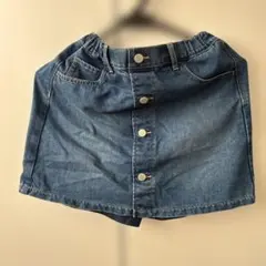 ユニクロ　キュロットスカート　デニム　140サイズ