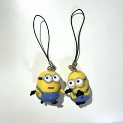 ミニオン フィギュアストラップ キーホルダー 2個セット