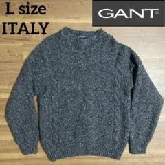 GANT ガント　ニット　セーター　イタリア製　イタリー製　グレー　ITALYのサムネイル