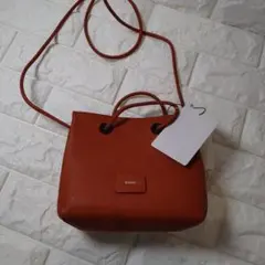 【新品未使用】nouer ショルダーバッグ オレンジのサムネイル