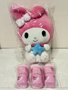 サンリオ一番くじ マイメロディぬいぐるみ タンブラー 4点セット