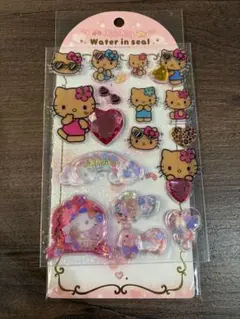 【正規品】ハローキティ ウォーターシール 日焼けキティキラキラストーン