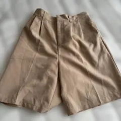 リエディ ベージュキュロット ハーフパンツ 夏のサムネイル