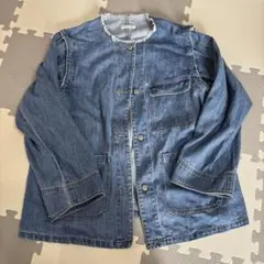 CIAOPANIC TYPY デニムカバーオール　フリンジ襟　袖取り外し可能