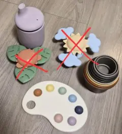 mushie スタッキングカップ ペイントパレット スピナーのサムネイル