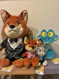 ズートピア 2ぬいぐるみ3点セット