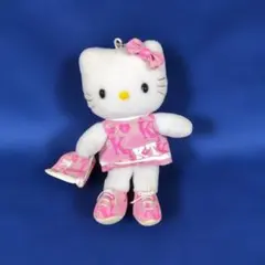 公*o様 レア？ハローキティ★ロゴ入り服のキティ★ぬいぐるみマスコット★サンリオ