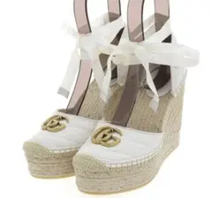 GUCCI GGマーモント エスパドリーユ ウェッジソール