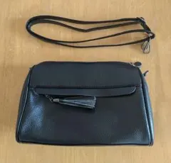 お値下げ！ショルダーバック 革 ブラック