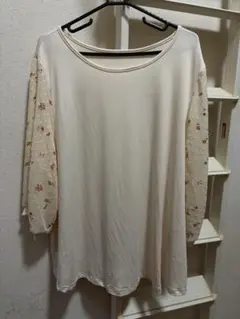 大きいサイズ七分袖トップス