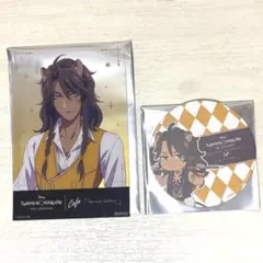 か*り様 ツイステ　カフェ　レオナ　コースター　クリアカード　オーマイカフェ　特