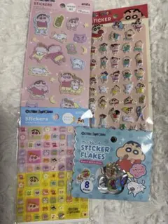 【4種】新品　クレヨンしんちゃん　シールセット