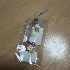 ディズニーストア　デイジー　ドナルド　ストラップ　レトロ