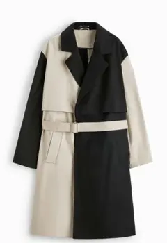 ZARA＊カラーブロックトレンチコートＭサイズ新品タグ付