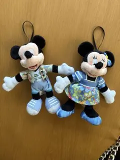 ハワイ限定ミッキー＆ミニー ストラップ付きぬいぐるみ