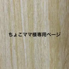 ちょこママ様専用ページ