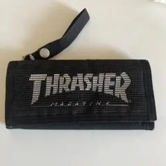 THRASHER 三つ折り財布 ブラックのサムネイル