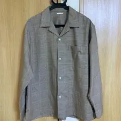 GU オープンカラーチェックシャツ　XL