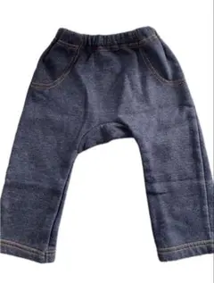 ダークブルー 裏起毛パンツ 80cm