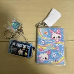 平成レトロファンシー　ミニブック　ドリームキャンディツインズ　キーホルダー