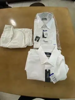 PERSON'S FORMEN ホワイトフォーマルシャツ 452 2枚セット