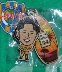 清水エスパルス☆ガチャ☆37 小泉選手☆当たりウッドキーホルダー