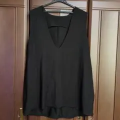 【Bonjour Sagan】ベスト ディープVネックノースリーブカットソー