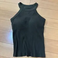 ユニクロ　ホルターネックブラタンクトップ　M オリーブ