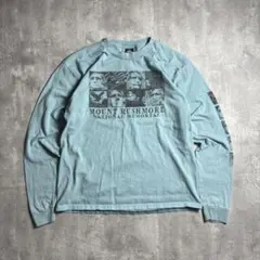 アメリカ古着　長袖tシャツ　ロンT 袖プリント　L 4361