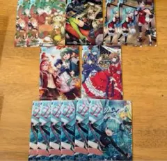 初音ミク　キラキラクリアカードコレクションガム　KAITO 巡音ルカ　MEIKO