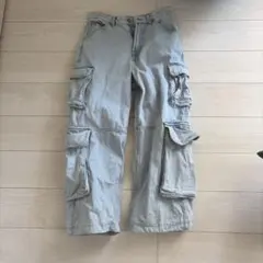 ZARA カーゴパンツ ライトブルー