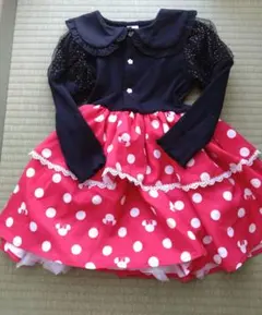 タグ付き　新品　Littc ミニーマウス ワンピース しまむら　リトシー　90