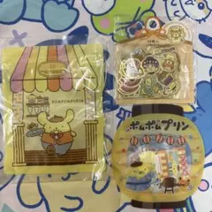 完売品❣️ポムポムプリン ステッカー ジッパーバッグセット‼️