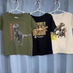 UNIQLO キッズ　半袖Tシャツ　恐竜　3枚セット　サイズ110のサムネイル