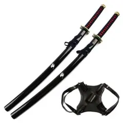 カカシ 暗部刀 全長100cm 木製 コスプレ道具 双刀 背負い カカシ 暗部刀 全長100cm 木製 コスプレ道具 双刀 背負い - メルカリ