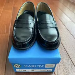 HARUTA 4514 ブラック ローファー 23.5 EE