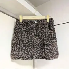 ヒョウ柄 ミニスカート Y2K ギャル 平成 グランジ レオパード タイトミニのサムネイル